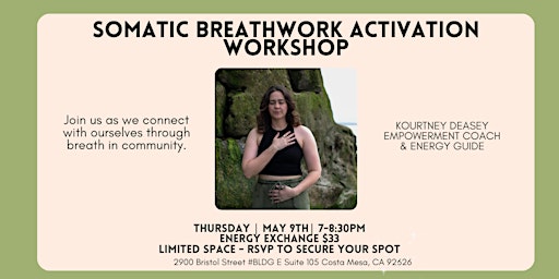 Imagem principal de Somatic Activation Breathwork Workshop Infused With Reiki