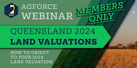Imagem principal do evento AGFORCE MEMBERS-ONLY WEBINAR - How to object to your 2024 Land Valuation