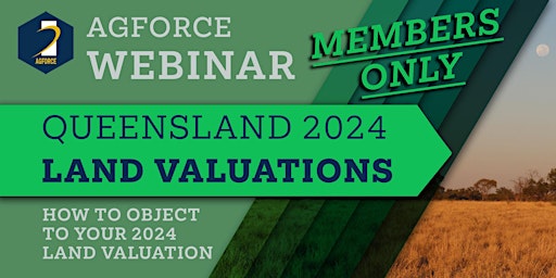 Primaire afbeelding van AGFORCE MEMBERS-ONLY WEBINAR - How to object to your 2024 Land Valuation