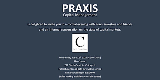 Praxis Capital Management 2024 Investor Event primary image