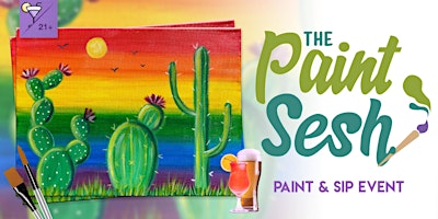 Imagem principal do evento Paint & Sip Painting Event in Cincinnati, OH – “Pride Blooms” at Queen City
