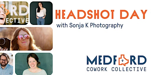 Imagem principal do evento Headshot Day at Medford Cowork