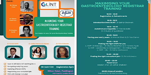 Imagem principal de GLINTxFalk educational evening - Maximising your Gastroenterology Registrar Training