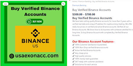 Top Our Sites to Buy Verified Binance Accounts (persona + Business) (R)