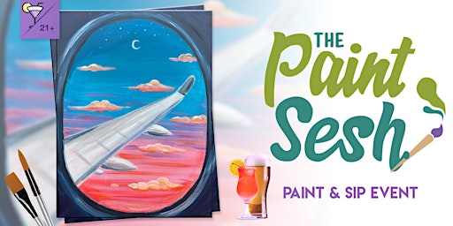 Imagen principal de Paint Night Painting Class in Cincinnati, OH – “Big Jet Plane”