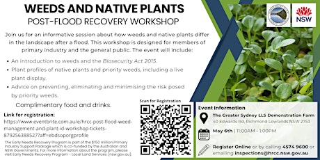 HRCC Post Flood Weed Management and Plant ID Workshop