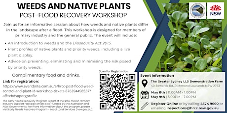 HRCC Post Flood Weed Control and Plant ID Workshop