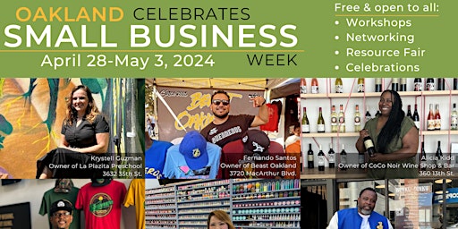Image principale de City of Oakland - Small Business Week Reception