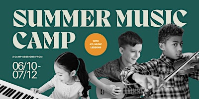 Primaire afbeelding van Virtual Open House for Summer Music Camp with ATL Music Lessons