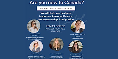 ARE YOU NEW TO CANADA?