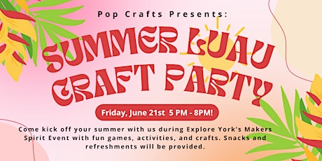 Summer Luau Craft Party