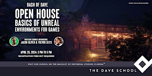 Hauptbild für DASH of DAVE: Experience a Free UNREAL Lesson at DAVE School