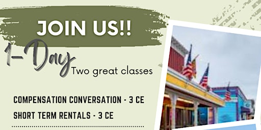 Imagem principal do evento Two Great Classes: Compensation Conversation and Short Term Rentals