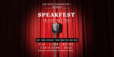 Speakfest: Unleash Your Voice primary image