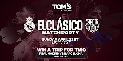 Primaire afbeelding van Watch Party: Real Madrid vs Barcelona (LALIGA ElClásico) Houston