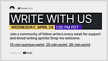 Write With Us - April 24, 2024 primary image