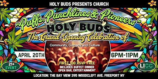 Primaire afbeelding van Holy Buds Presents Church: Puffs, Punchlines & Pioneers