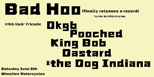 Hauptbild für Bad Hoo Record Release