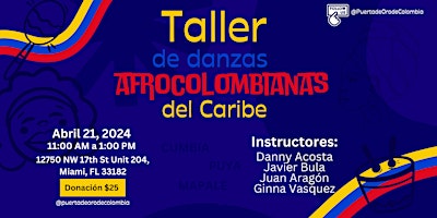 Hauptbild für Taller de Danzas Afrocolombianas del Caribe