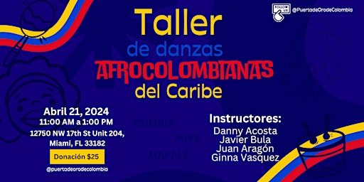 Taller de Danzas Afrocolombianas del Caribe primary image