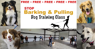 Primaire afbeelding van STOP Barking & Pulling (FREE Dog Training Class)