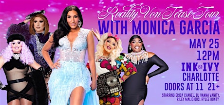 Primaire afbeelding van The Reality Von Tease Tour with Monica Garcia of The Real Housewives (NC)