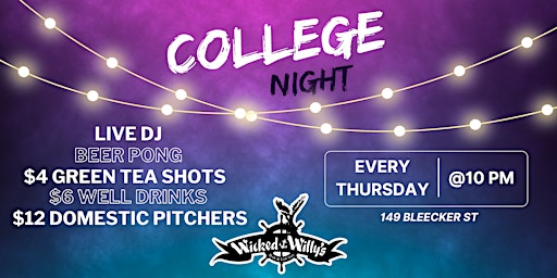 College Night - Thirsty Thursday primary image