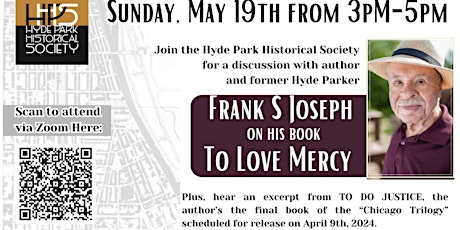 Frank S Joseph at the Hyde Park Historical Society