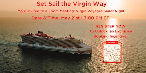 Imagem principal do evento Virgin Voyages Sailor Night: Discover Virgin Voyages' All-Inclusive Luxury!