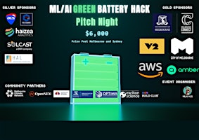 Imagem principal do evento MLAI Green Battery Hack Pitch Night (Melbourne)
