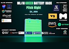 Image principale de MLAI Green Battery Hack Pitch Night (Sydney)