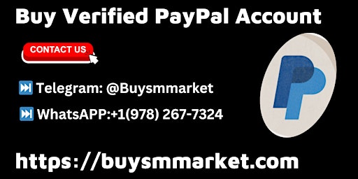 Hauptbild für o Buy a verified PayPal account from #Buysmmarket.com