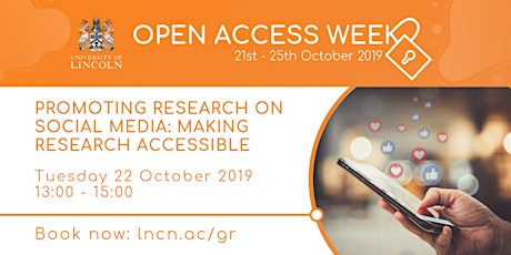 Promoting Research on Social Media: Making Research Accessible (Open Access Week) primary image