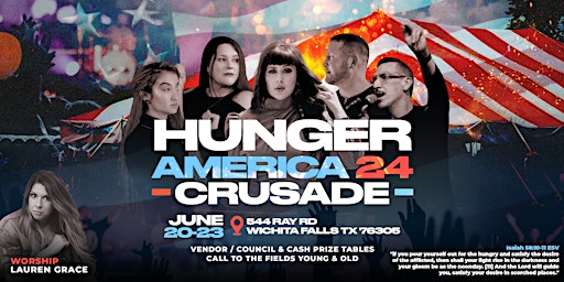 Hauptbild für HUNGER AMERICA '24 CRUSADE