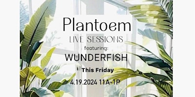 Primaire afbeelding van Plantoem Live Session featuring Wunderfish