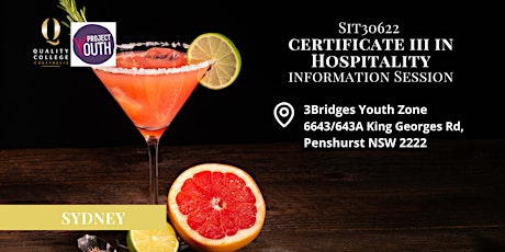 Certificate III in Hospitality - Sydney Information Session