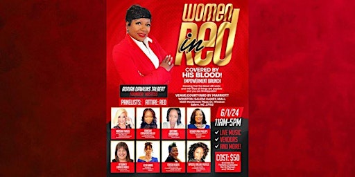 Image principale de "Women In Red" ~Covered by his blood Empowerment Conference!!!