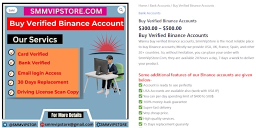 Why should I buy verified Binance accounts? primary image