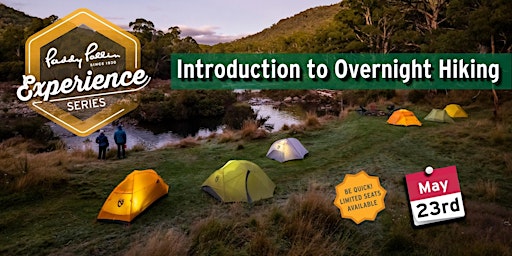 Imagem principal do evento Paddy Pallin Canberra | Experience Series | Intro to Overnight Hiking