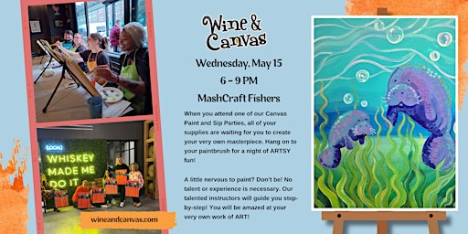Fishers Paint Party – Manatees primary image