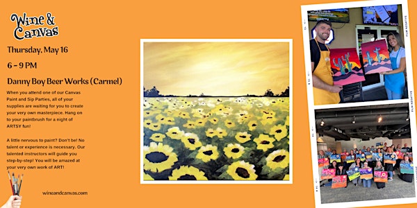 Carmel Paint and Sip – Sunflower Sunset