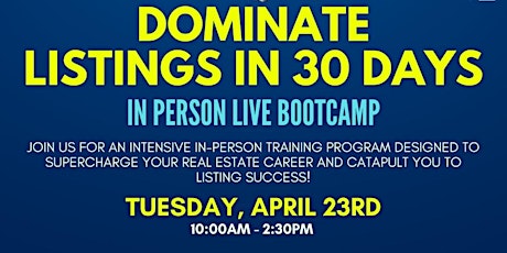 DOMINATE LISTINGS IN 30 DAYS