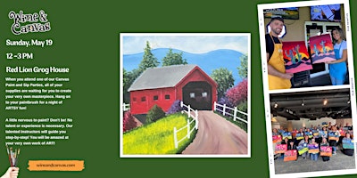 Primaire afbeelding van Fountain Square Paint Class – Covered Bridge in Spring