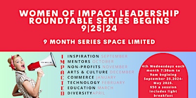 Immagine principale di Women of IMPACT Leadership Roundtable Series 