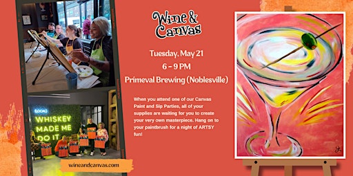 Image principale de Noblesville Paint Party – Pink Martini