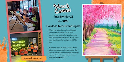 Imagem principal de Broad Ripple Painting Class – Spring Day Blooms