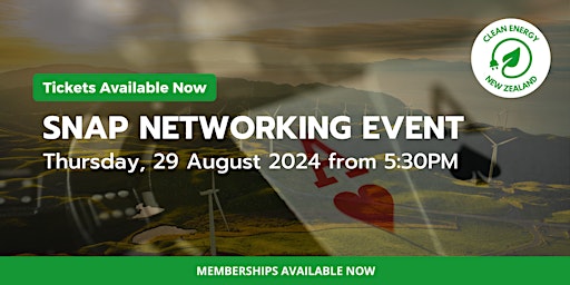 Clean Energy New Zealand Snap Networking Event primary image
