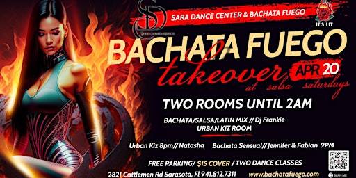 Imagem principal de Bachata Fuego Takeover @Sara Dance Center