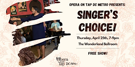 Opera on Tap DC Metro presents Singer's Choice