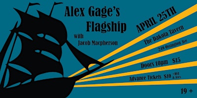Imagem principal do evento Alex Gage's Flagship, w/ Jacob Macpherson